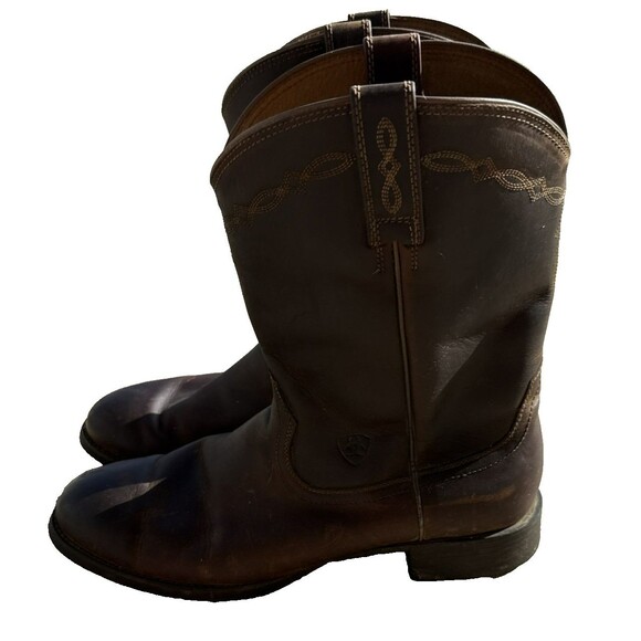 Men's Ariat Heritage Roper Western Boots Men’s Size 12D Cowboy Leather - Picture 2 of 16
